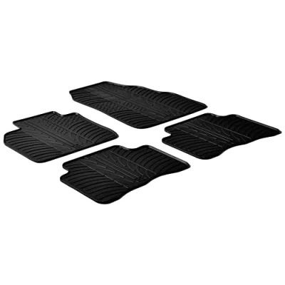 Abbildung von Gledring 0289 Fußmattensatz Gummi vorne und hinten 4 schwarz 750mm 550mm FORD: B Max