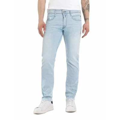 Abbildung von Replay Herren Jeans Anbass Slim Fit mit Power Stretch, Blau (Superlight Blue 011), 32W / 32L