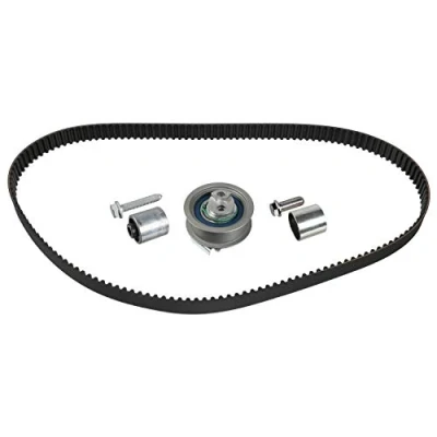Abbildung von FEBI BILSTEIN 30586 Zahnriemensatz 148 mit trapezförmigen Zahnprofil VOLKSWAGEN: Golf 5 Schrägheck, Passat B6 Variant, Touran I, AUDI: A3 Schrägheck