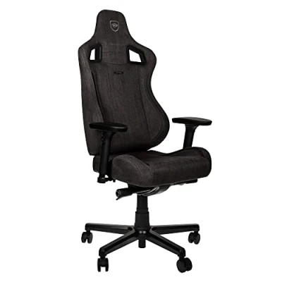 Abbildung von noblechairs Epic TX Gaming Stuhl, Bürostuhl, Schreibtischstuhl, Atmungsaktives Textilgewebe, Kopf und Lendenstütze, Entwickelt für Nutzer bis 120 kg, (Anthrazit, Textilgewebe)
