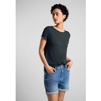 Abbildung von Street One Leichtes Tshirt print, Damen, Größe: 46, Grün