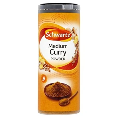 Abbildung von Schwartz Curry Powder Medium (90 g) Packung mit 2