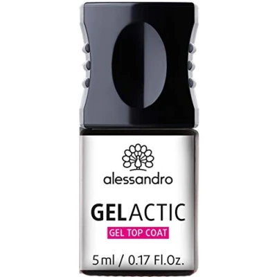 Abbildung von alessandro GELACTIC TOP COAT Für einen Gel Nägel Look ohne Lampe! 5ml