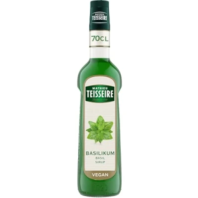 Abbildung von Mathieu Teisseire Basilikum Sirup, für Getränke, Erfrischungsgetränke, Cocktails und Desserts, Flasche 70 cl