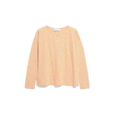 Abbildung von Armedangels Langarmshirt oatmilklight tangerine, Damen, Größe: Small, Oatmilk light tangerine