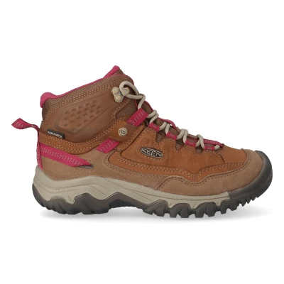 Abbildung von Keen Targhee MID Hikingschuh, Damen, Größe: 42, Bison braun beaujolais rot Schuhe