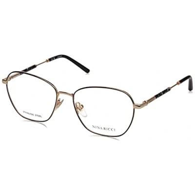 Abbildung von Nina Ricci Unisex VNR346 Sunglasses, 0301 ORO Rose&#039; Luc.C/Parti Nero Luc, 40