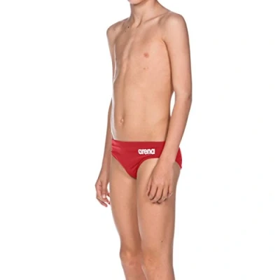 Abbildung von arena Solid Junior Jungen Badehose, Chlorbeständige Jammer Badehose für Wettkämpfe aus MaxLife Material mit UV Schutz Faktor 50+