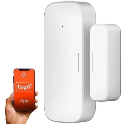 Abbildung von EXTRALINK Türalarm, Fenstersicherung, Einbruchschutz, ZigBee Protokoll, Tuya App, Alexa, Google Home, Alarmanlage Wohnung, Fenstersicherung Fenstersensor, Türsensor, Sprachsteuerung