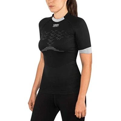 Abbildung von X Bionic Damen The Trick 4.0 Run, Short Sleeve Shirt, Opal Black/Arctic White, L