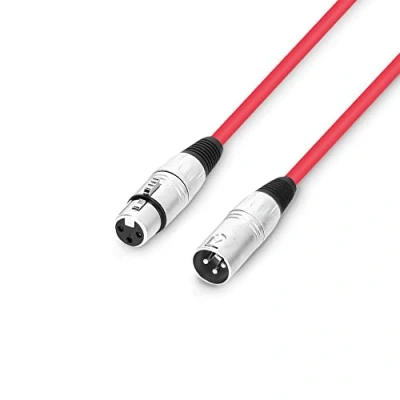 Abbildung von Adam Hall Cables 3 STAR MMF 0100 RED Mikrofonkabel XLR female auf male 1m rot