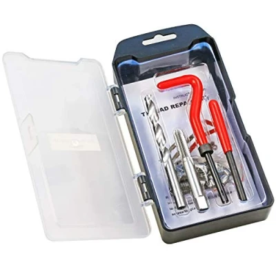 Abbildung von BestsQ 25 Stück Gewindereparatursatz Bohrer Helicoil Repair Kit Kompatibel Handwerkzeug Set für Auto Reparatur Größe:M8X1.25