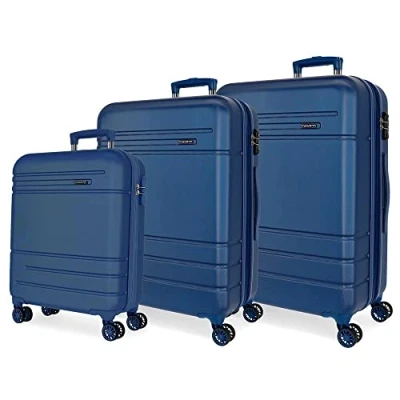 Abbildung von MOVOM Galaxy Kofferset Schwarz 55/68/78 cm starres ABS Seitenkombinationsschloss 217L 11,5 kg 4 Rollen Doppelhandgepäck, grau, Koffer Set