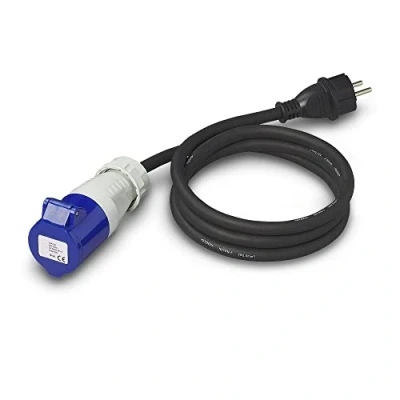 Abbildung von ProPlus CEE Stecker Stromkabel Adapterkabel 150cm Bauwagen Camping Wohnwagen Strom zu