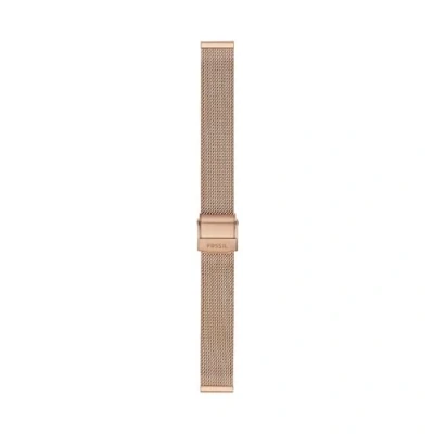 Abbildung von Fossil Uhrenarmband für Frauen 12 mm LiteHide Leder Rose Gold, S141183