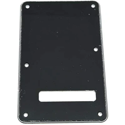 Abbildung von Dopro Northwest Guitars Rückplatte ST Tremolo Cover für USA/Mexican Standard Fender Stratocaster schwarz 3 lagig