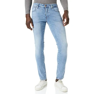 Abbildung von JACK &amp; JONES Men&#039;s JJICHRIS JJUTILITY MF 716 Jeans, Blue Denim, 27W / 32L