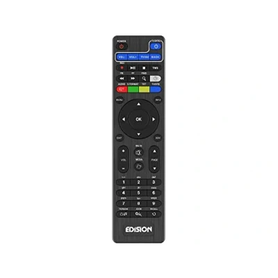 Abbildung von Edision UNIVERSAL Fernbedienung EDI RCU 2 Learn Slim, PROGRAMMIERBAR, 2in1 TV &amp; Receiver, Picco T265, T265+, Nano T265 pro, PING, Proton, PICCOLLINΟ, PICCOLLO