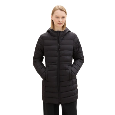 Abbildung von TOM Tailor Denim MIT Kapuze Wintermantel, Damen, Größe: Medium, Deep black