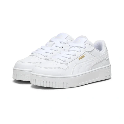 Abbildung von Puma Carina Street PS Sneaker low white gold für Kinder, Größe: 27.5, Schuhe