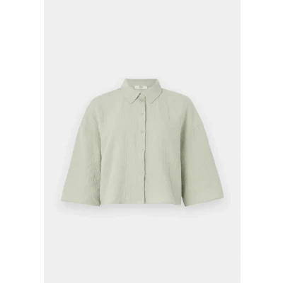 Abbildung von JDY Jdytheis LIFE CROP Shirt Hemdbluse, Damen, Größe: Medium, Desert sage