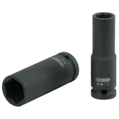 Abbildung von KS Tools 515.1125 1/2&quot; Sechskant Kraft Stecknuss, lang, 25mm