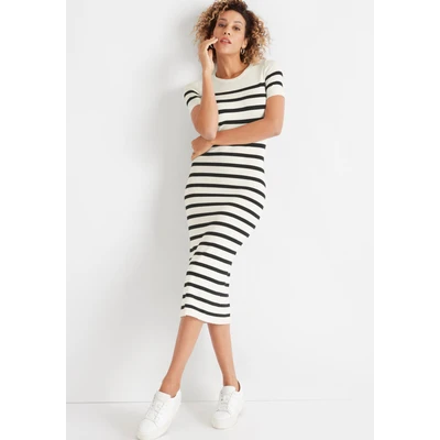 Abbildung von HECHTER PARIS Strickkleid, mit kurzen Armen NEUE KOLLEKTION