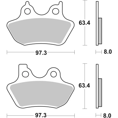 Abbildung von BREMBO Carbon Ceramic, Road 07HD16CC Bremsbelagsatz vorne und hinten