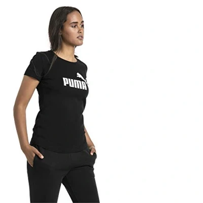 Abbildung von PUMA Damen T shirt, Cotton Black, XS