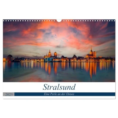 Abbildung von Stralsund, Eine Perle an der Ostsee (Wandkalender 2025 DIN A3 quer), CALVENDO Monatskalender