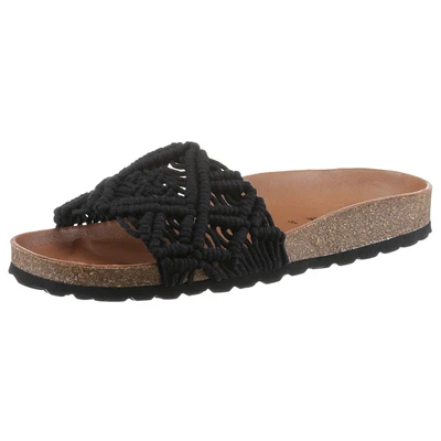 Abbildung von VERBENAS Pantoffel &quot;Raga Roda&quot;, Sommerschuh, Schlappen, Hausschuh in gehäkeltem Look