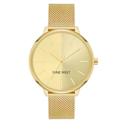 Abbildung von Nine West Mesh Armbanduhr für Damen