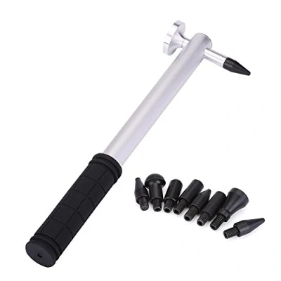 Abbildung von EBTOOLS Karosserie Tap Down Hammer, Lackier Dellenreparatur Aluminiumlegierung Knockdown Hammer mit 8 Köpfen