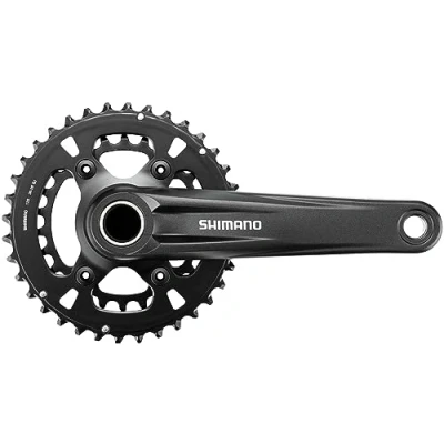 Abbildung von Shimano Unisex Erwachsene FC MT610 2 und 610 B2 Kettenradgarnitur, Schwarz, Einheitsgröße