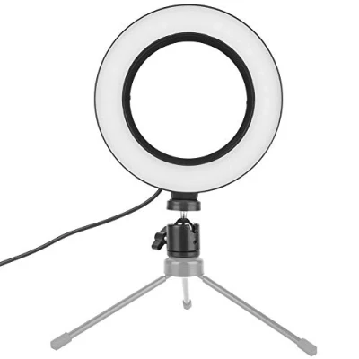 Abbildung von Keenso Selfie Video Light, 6 Zoll Ringlicht 72PCS LED Dimmbares Licht Kamera F¨¹lllicht f¨¹r YouTube/Video/Rundfunk/Fotografie Fotografie Lampe Fotolichter