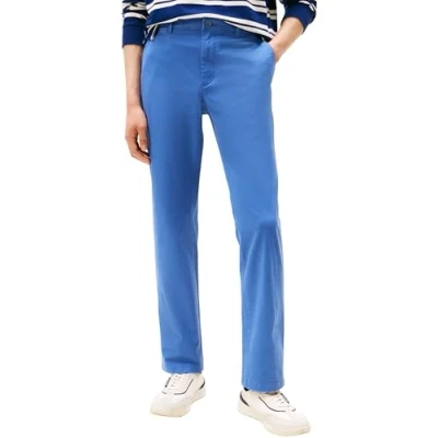 Abbildung von Tommy Hilfiger Herren Chino Hose Core Denton Essential Twill Straight Fit, Blau (Angora Blue), 32W/29L
