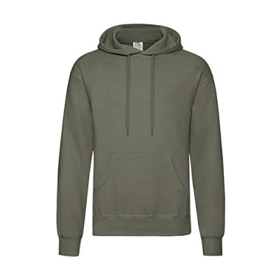 Abbildung von Fruit of the Loom Herren Kapuzenpullover S M L XL XXL 3XL 4XL 5XL auch Sets, Grün (Classic Olive), XXX Large
