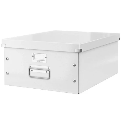 Abbildung von LEITZ Aufbewahrungsbox Click &amp; Store, mit Metall Etikettenhalter