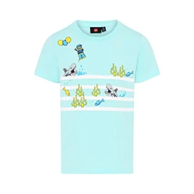 Abbildung von LEGO Unisex Jungen Shark Lwtaylor 310 T Shirt, 718 Light Turquise, 104 EU