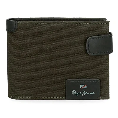 Abbildung von Pepe Jeans Hilltop Horizontale Geldbörse mit Klickverschluss, einzigartig, grün, única, Quertasche Klickverschluss