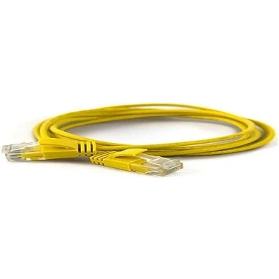 Abbildung von wantecWire Extra dünnes Patchkabel CAT.6 UTP, Länge 0.25 m, gelb