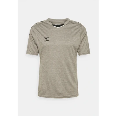 Abbildung von Hummel Hmlcore XK POLY S/S Tshirt print, Herren, Größe: XXL, Grey melange