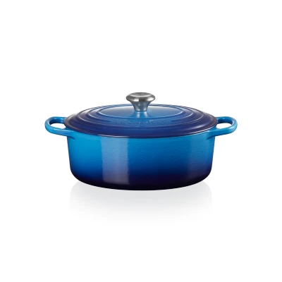 Abbildung von Le Creuset Bratpfanne Oval Signature Azure ø 29 cm / 4.7 Liter