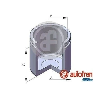Abbildung von AUTOFREN SEINSA D025111 Kolben, Bremssattel 48 Vorderachse ATE/LUCAS BMW: 3 Limousine, Cabrio, Touring, ALFA ROMEO: 33 Schrägheck