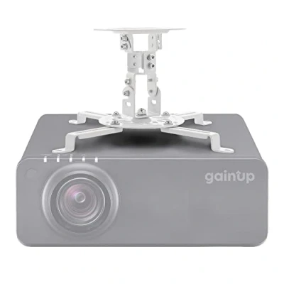 Abbildung von GAINUP Deckenhalterung für Beamer Prime Universelle Feste Projektionshalterung 15 cm Projektor Zubehör Videoprojektion