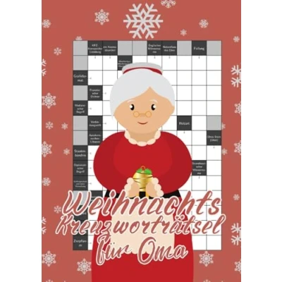 Abbildung von Weihnachts Kreuzworträtsel für Oma: Großdruck Rätselheft mit kniffligen Fragen clevere Großeltern