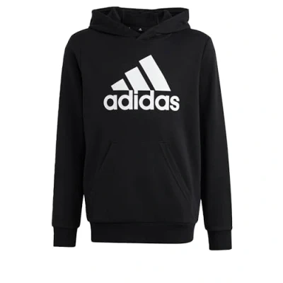 Abbildung von adidas Unisex Kinder Big Logo Essentials Cotton Hoodie, Black/White, 7 8 Years