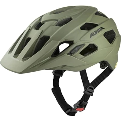 Abbildung von ALPINA PLOSE MIPS Sicherer und Komfortabler Enduro &amp; MTB Fahrradhelm Mit Antibakteriellen Polstern Für Erwachsene, optimaler Schutz, Olive matt, M (52 57 cm)