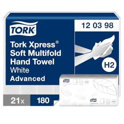 Abbildung von Tork Cocktailserviette Natur mit vorgedrucktem Umweltsymbol, 200 Servietten, 509502