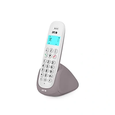 Abbildung von SPC Art Schnurloses Festnetztelefon mit beleuchtetem Display, Anrufer ID, Freisprecheinrichtung, Telefonbuch, Stumm Modus, Gap Kompatibilität und ECO Modus Weiß